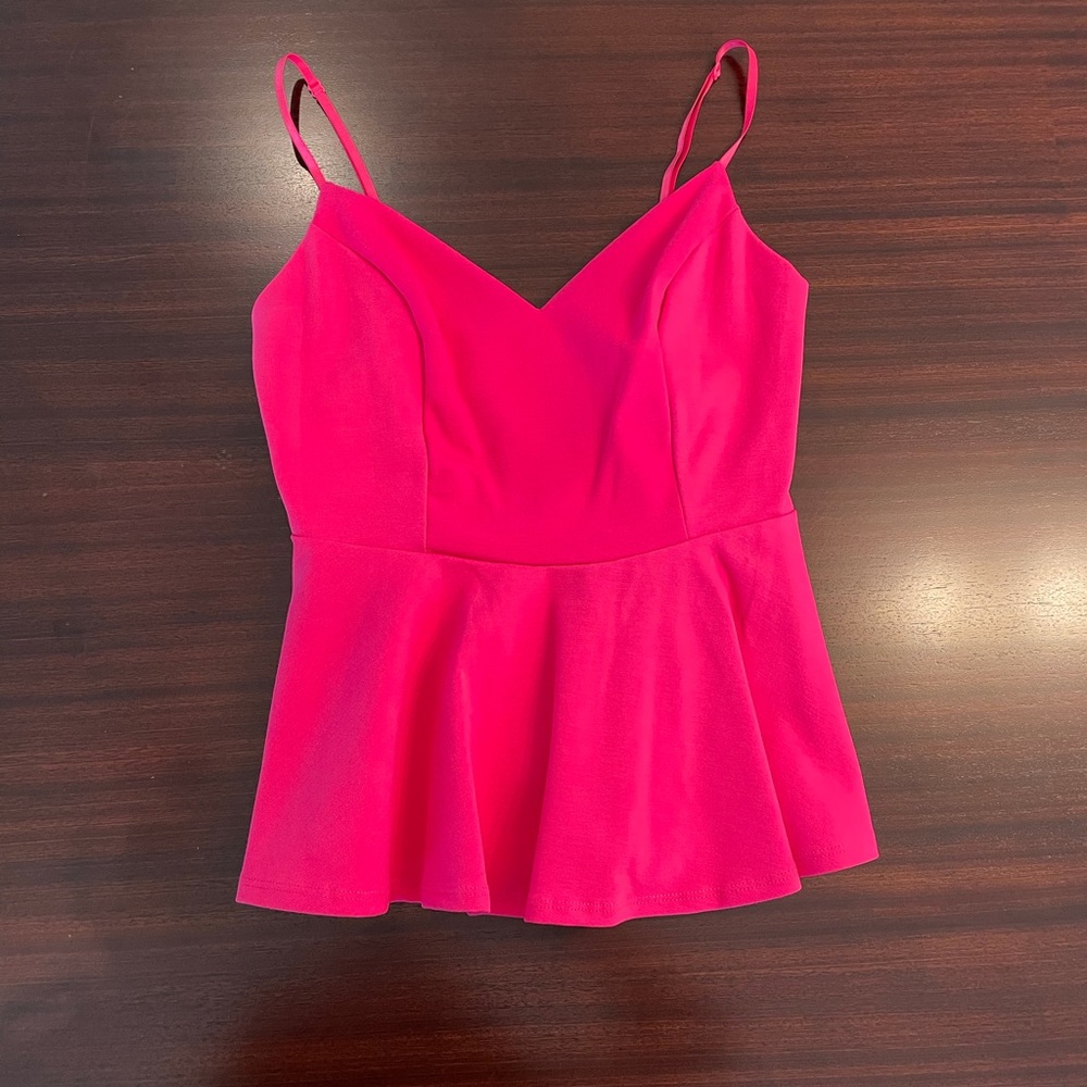 Pink Peplum Top